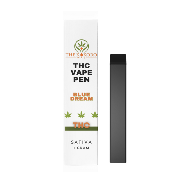 Elevate your senses with our 1g Sativa THC Vape Disposable in Blue Dream, delivering a powerful burst of flavor from The Kokoro Way Buffalo, New York
