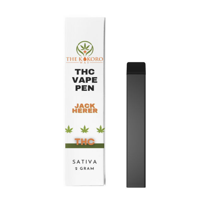 Elevate your senses with our 2g Sativa THC Vape Disposable in Jack Herer, delivering euphoria from The Kokoro Way Buffalo, New York