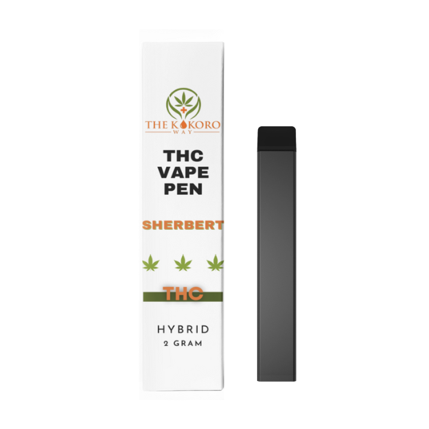 Elevate your senses with our 2g Hybrid THC Vape Disposable in Sherbert, delivering a burst of flavor from The Kokoro Way Buffalo, New York
