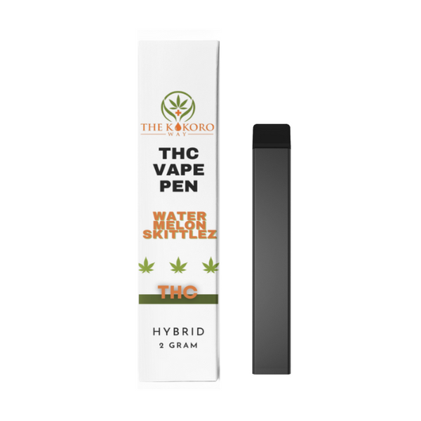 Elevate your senses with our 2g Hybrid THC Vape Disposable in Watermelon Skittlez, delivering a summer burst of flavor from The Kokoro Way Buffalo, New York