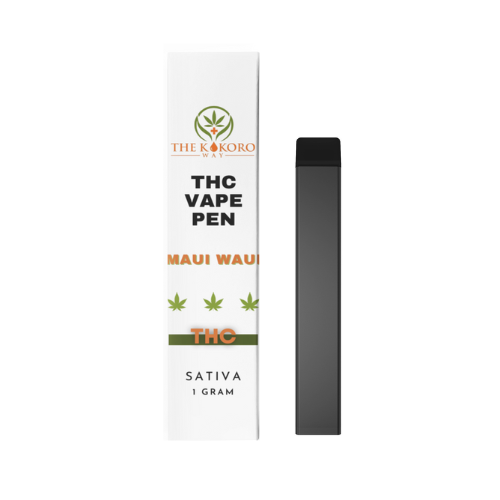 Elevate your senses with our 1g Sativa THC Vape Disposable in Maui Waui, delivering a tropical burst of flavor from The Kokoro Way Buffalo, New York