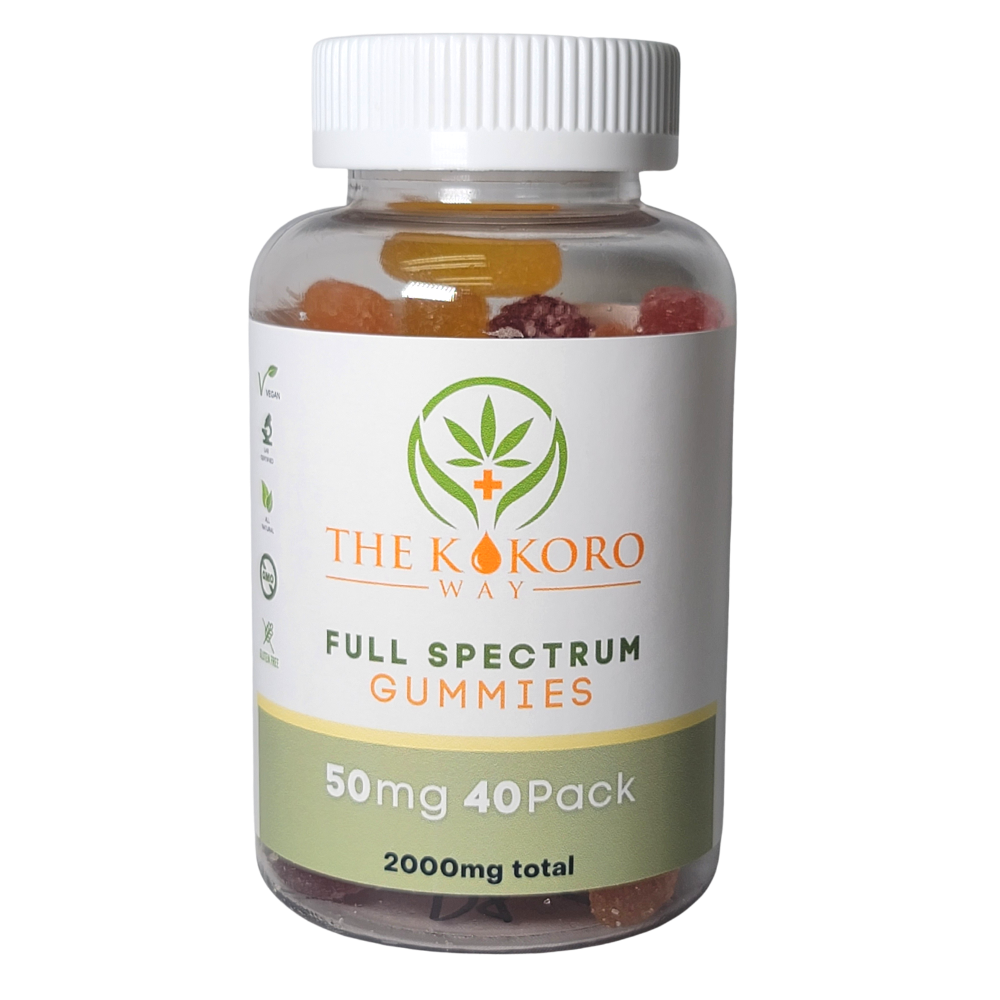 Kokoro Way NY Full Spectrum Cannabinoid CBD infused Gummies All Natural Gluten Free and Vegan