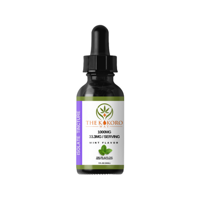 1000mg CBD Isolate Tincture THC Free (Mint Flavor)