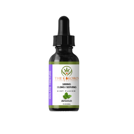 1000mg CBD Isolate Tincture THC Free (Mint Flavor)