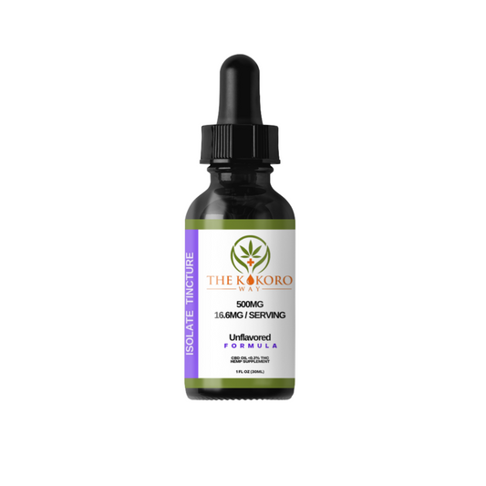 500mg CBD Isolate Tincture THC FREE (Unflavored)